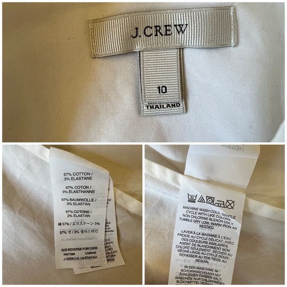 J CREW SHIRT 10 CRISP WHITE COTTON CLASSIC WORK PREPPY TIMELESS CLOSET STAPLE - Picture 11 of 11